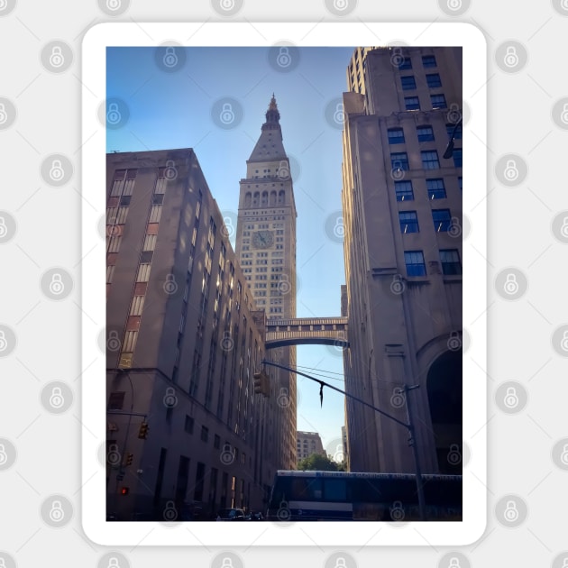 Metropolitan Life Insurance Company Tower, Manhattan Sticker by eleonoraingrid